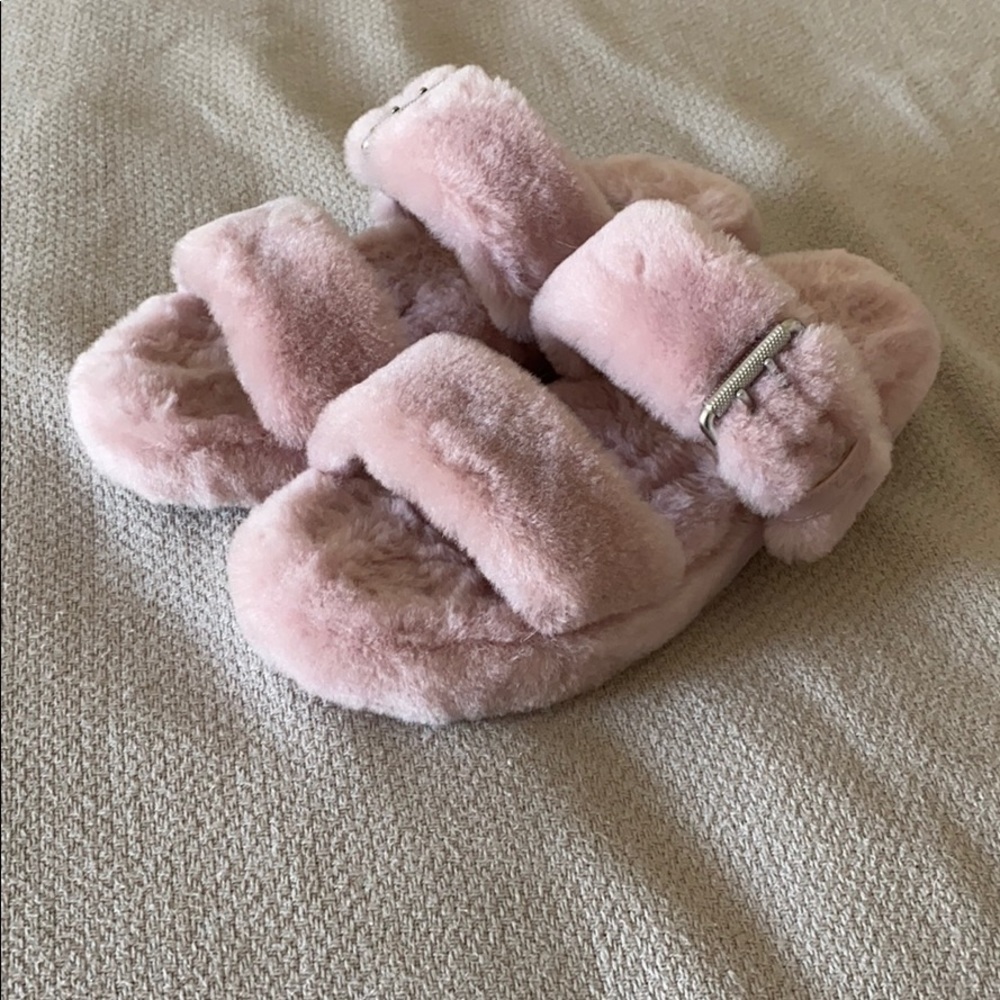 Ugg Fuzzy Platform Sandals